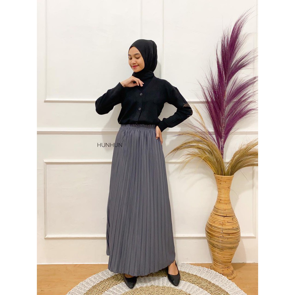 (PREMIUM) ROK PLISKET PREMIUM PUSATGROSIR_SOLO ROK WANITA PRISKET BAWAHAN MUSLIM FASHION BKK ROK PLISKET PREMIUM // HYGET SUPER