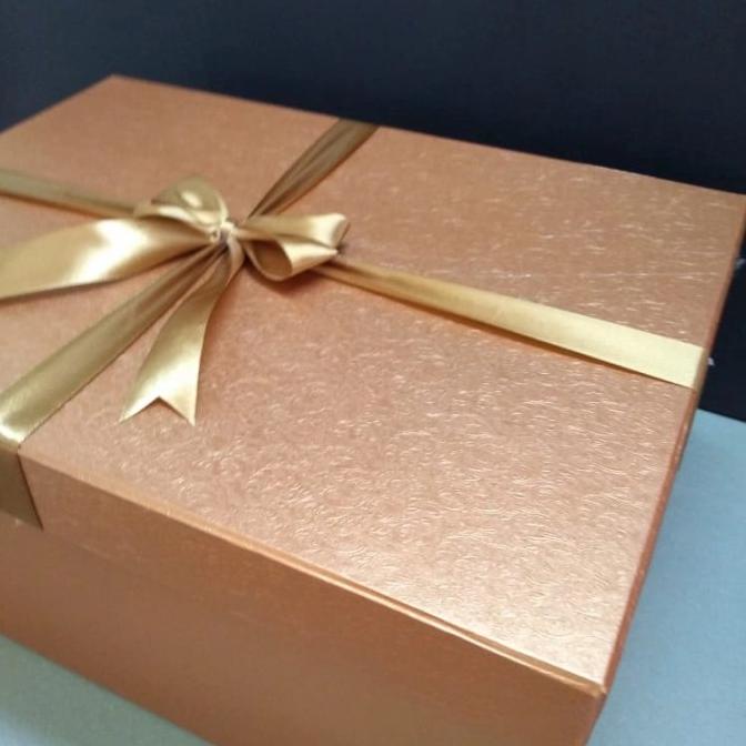 

[COD] Gift Box Premium size 35 25 15 cm ROSEGOLD [COD]