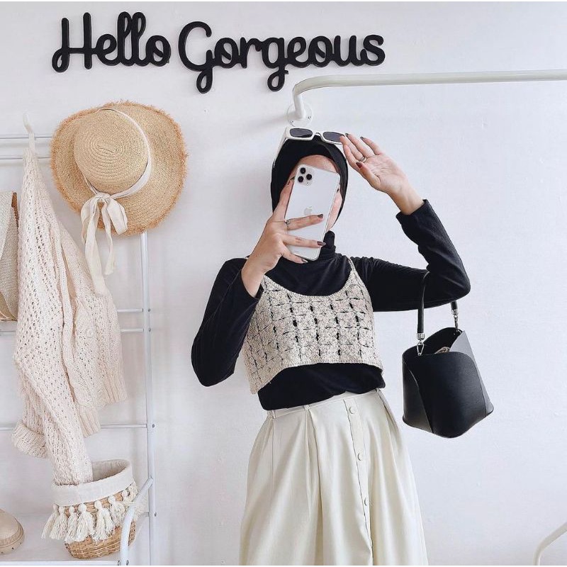 ANGGI Amoel Vest | Vest Wanita | Vest Rajut | Rompi Rajut Wanita | Rompi Wanita | Vest Korea | Rajut