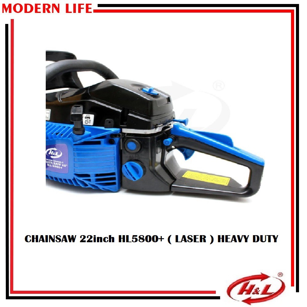 HL 5800+ HD Mesin Potong Kayu / Gergaji Pohon / ChainSaw 22 Inchi 2TAK LASER