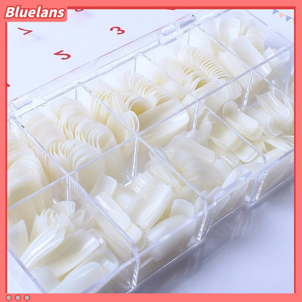 (In Stock) Kacamata Hitam Lensa Warna Warni ♡500pcs / Set Kuku Palsu Full Cover Bahan Akrilik Untuk Manicure DIY