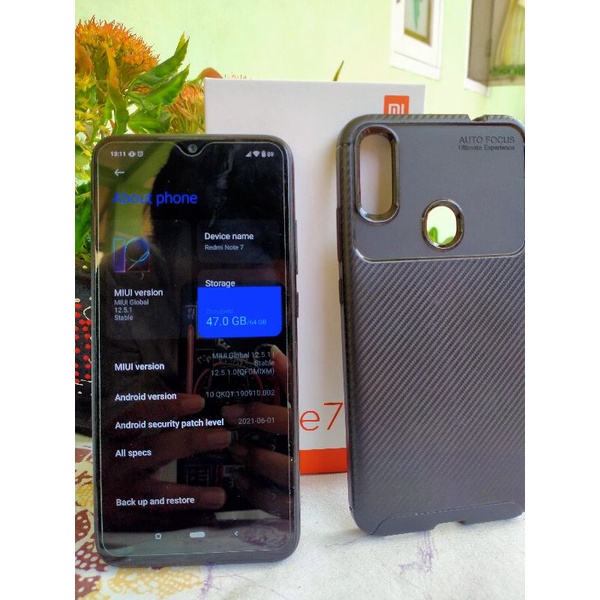 HP Xiaomi Redmi Note 7 second fullset 4/64 GB