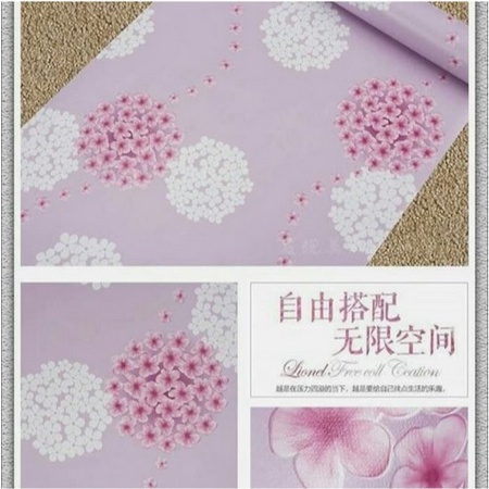 Wallpaper Dendallion Pink Grade A. UK 1 roll