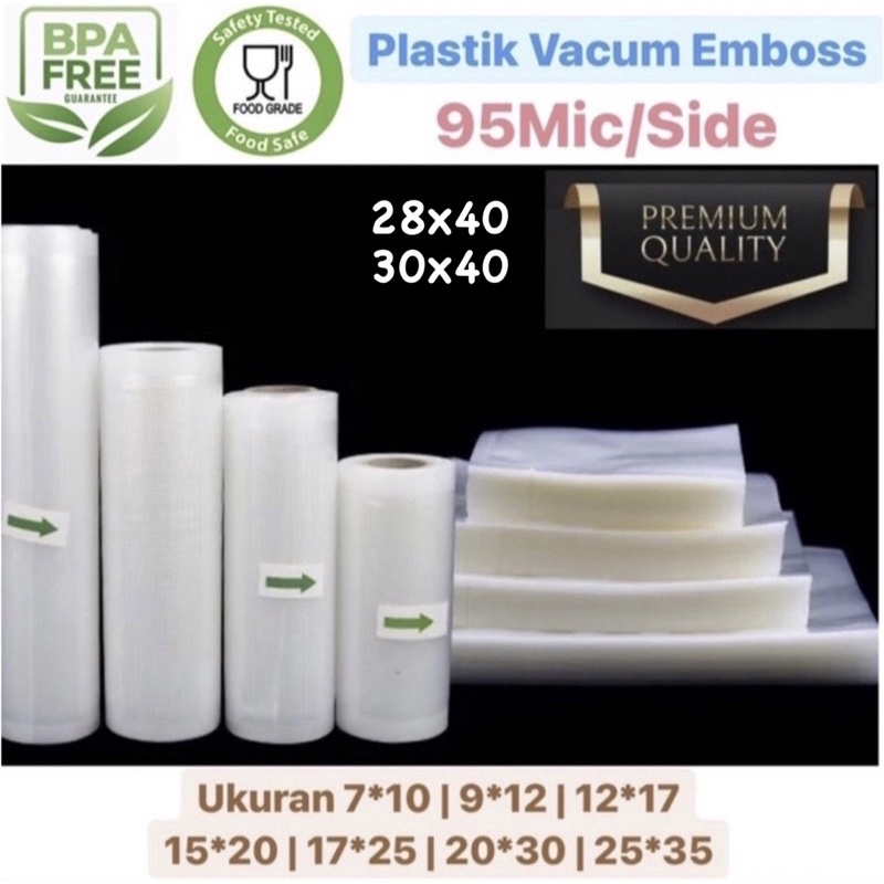 Plastik Vacum lembaran ukuran besar lembaran makanan emboss tebal