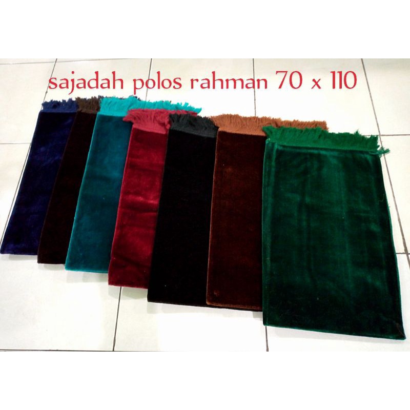 Sajadah besar polos turki / sajadah turki Rahman 70 x 110