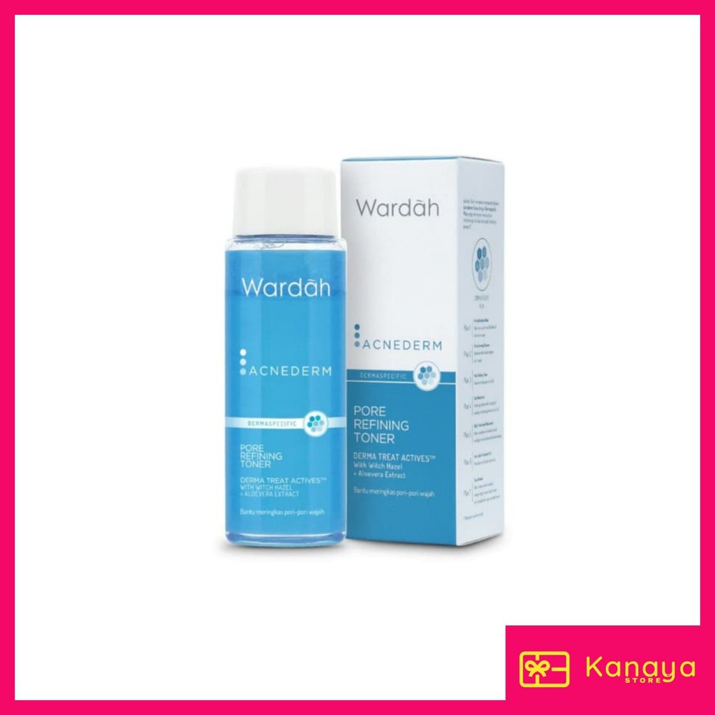 (BISA COD) Wardah Acnederm Pore Refining Toner 100  ml