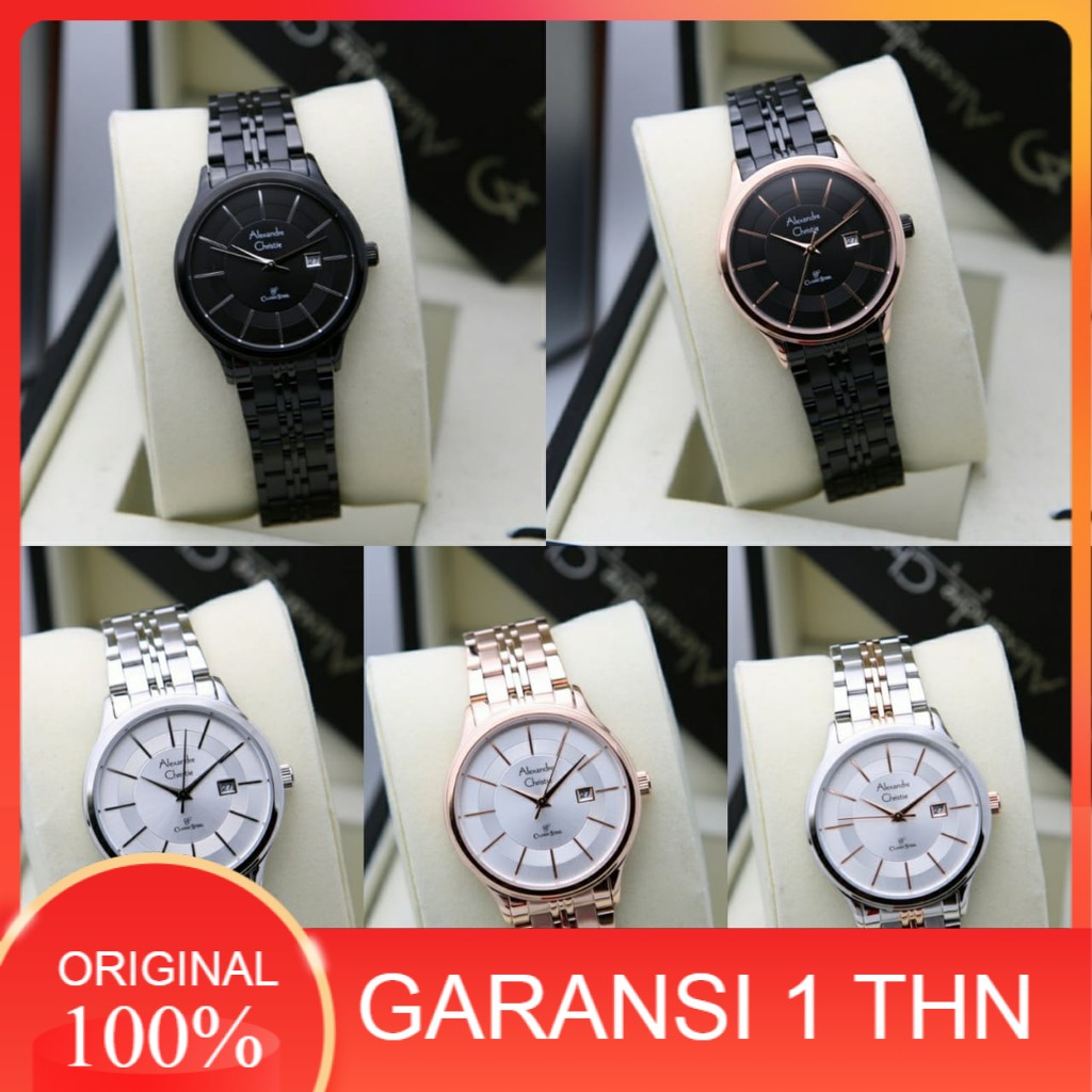 JAM TANGAN WANITA ALEXANDRE CHRISTIE AC 8348 AC8348 ROSEGOLD ORIGINAL