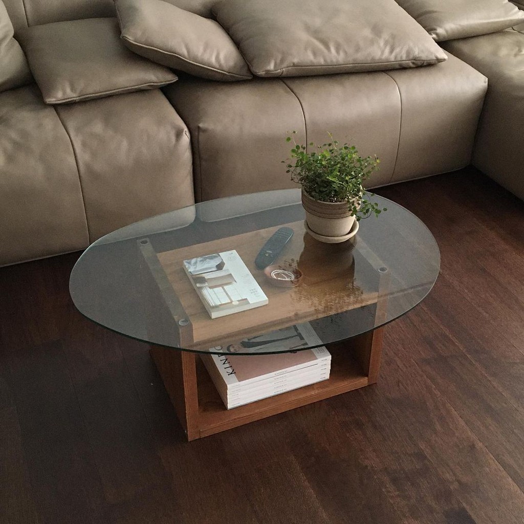 COFFEE TABLE MEJA KOPI MEJA KERJA KACA