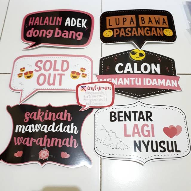 Wedding Photobooth property perlengkapan foto nikahan engagement reuni perlengkapan acara wedding ak