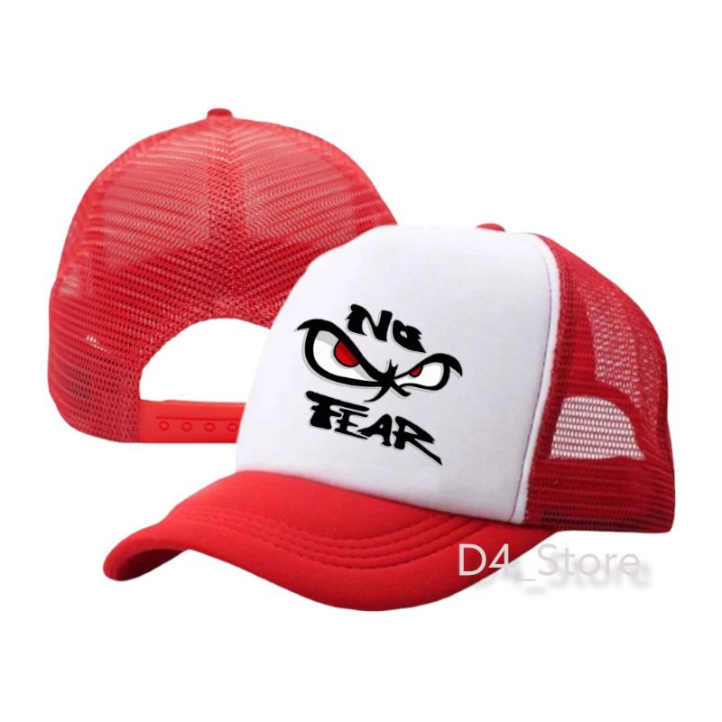 TOPI LOGO NO FEAR TOPI JARING TOPI TRACKER