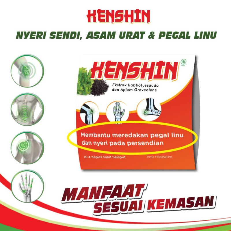 Obat nyeri sendi dan asam urat kenshin