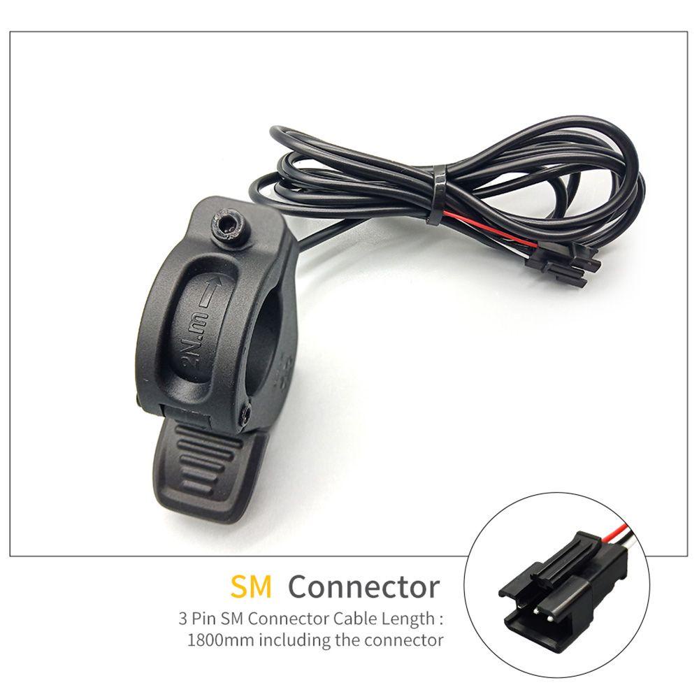 R-FLOWER E-bike Thumb Throttle Kiri Kanan Cepat Bongkar Pasang 24V~72V Pengatur Kecepatan