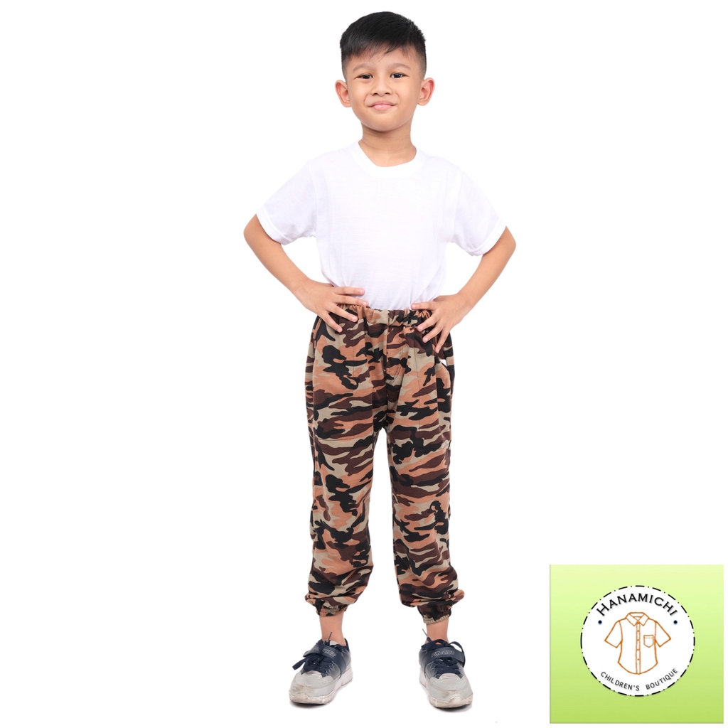 Hanamichi CLIO Celana Jogger / Joger Anak Motif Camo