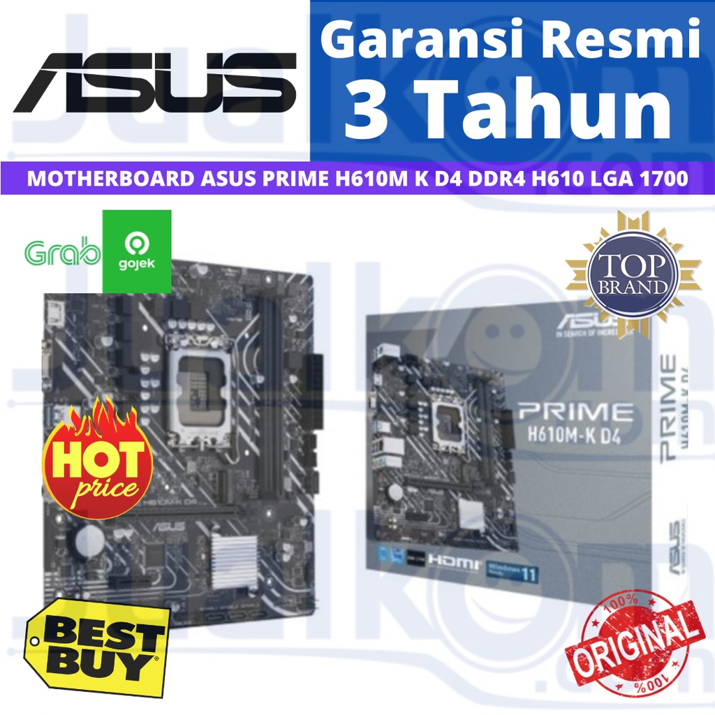 Motherboard ASUS PRIME H610M-K D4  Intel H610 LGA1700 Micro ATX