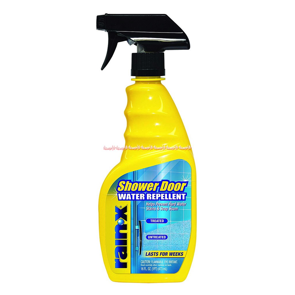 Rainox Shower Door Water Repellent 473ml Lasts For Weeks Spray Cairan Rain-X Pembersih Kaca Pelapis Kaca Anti Air Rainx Showerdoor