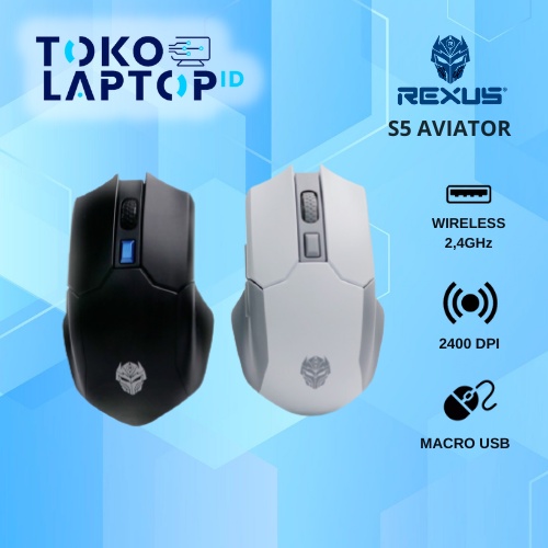 Rexus S5 Aviator Wireless Gaming Mouse Garansi Resmi 1 Tahun Rexus Indonesia