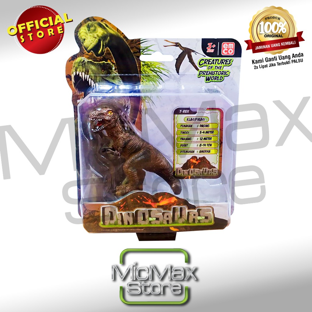 Emco Dinosaurs T-Rex Trex Mainan Figur Dinosaurus