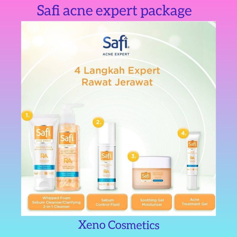 Safi acne Expert / Paket Perawatan Wajah Berjerawat