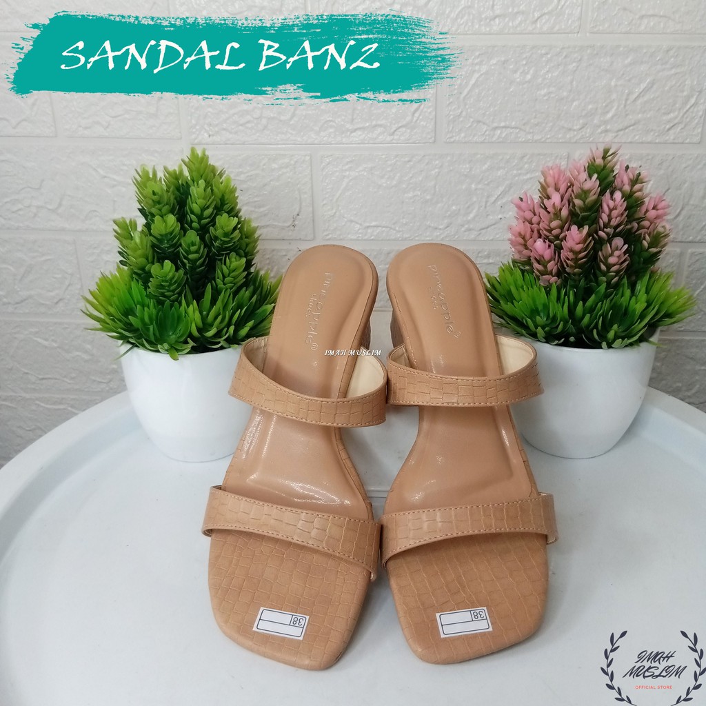 SENDAL WANITA SENDAL SELOP PINEAPLE ORI 2 TALI COCOK UNTUK OOTD BISA COD