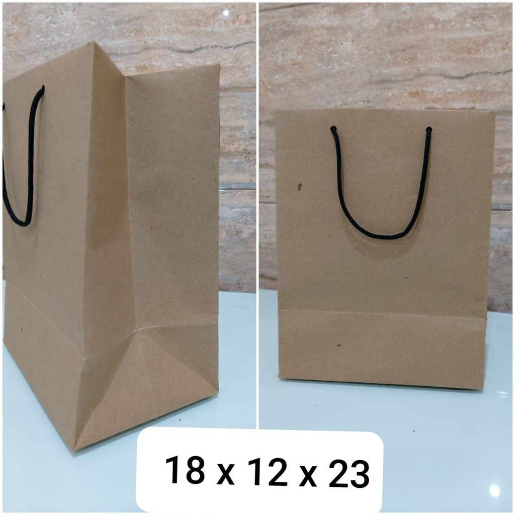 PAPERBAG POLOS COKLAT - Tas kado Berbahan Kertas