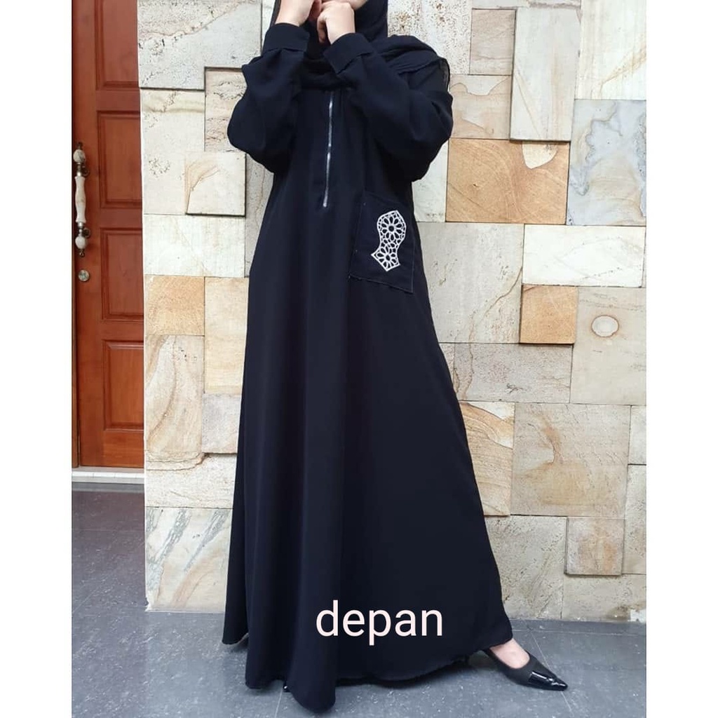 murah gamis bordir turkey-jubah bordir turkey- busana muslim - abaya bordir remaja terbaru-abaya bordir arab kekinian-abaya bordir turki terbaru-motif bordir zigaz (BR59)