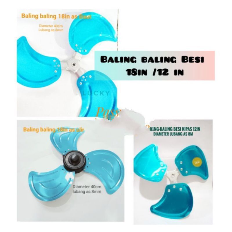 BALING BALING BESI KIPAS ANGIN 3 IN 1 18 INC , AS 8MM