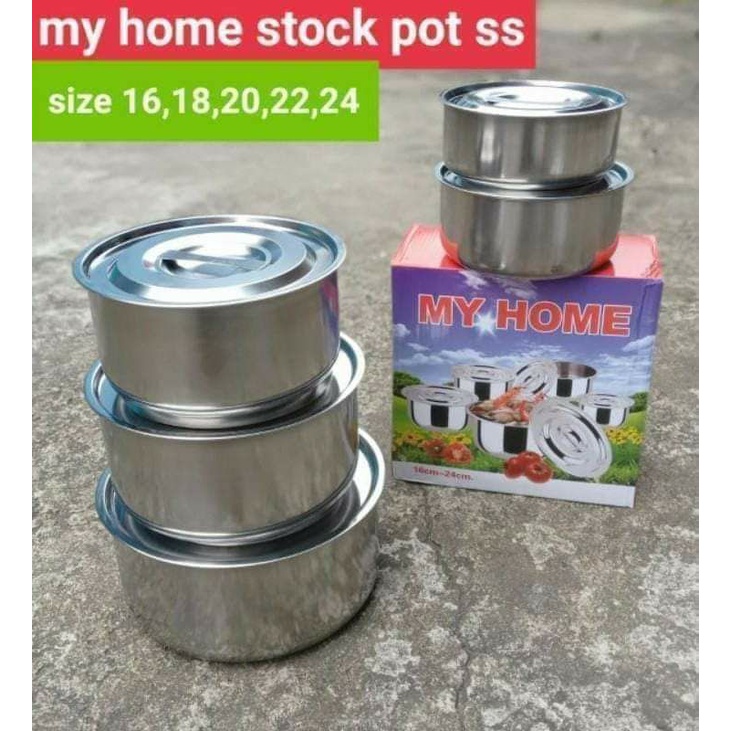 Panci set my home/Panci stock pot/Panci stainless/Panci