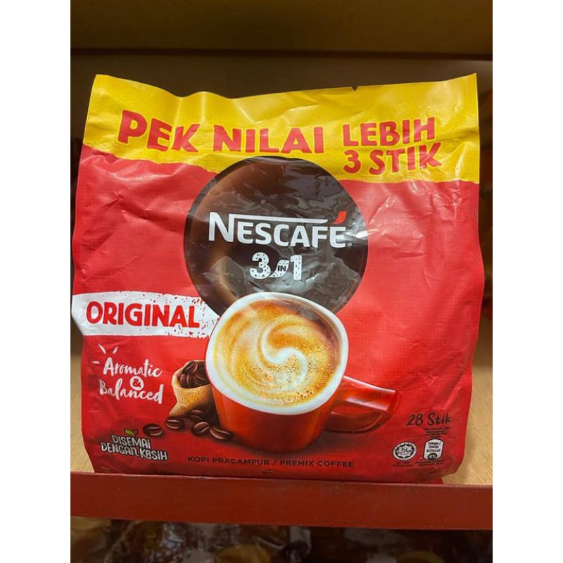 

Nescafe original free 3 stik