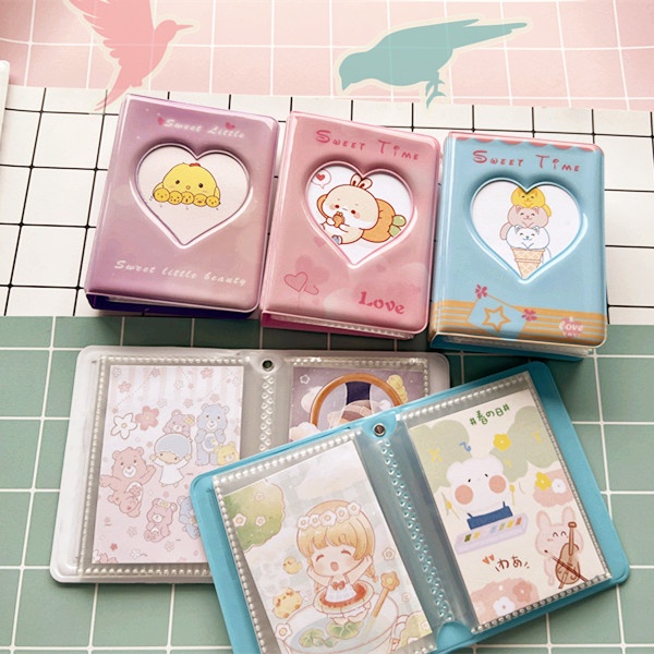 Kawaii Mini 3inch Album Foto Buku Penyimpanan Photocard