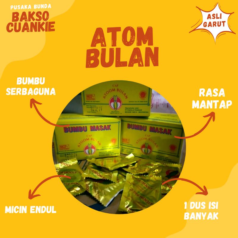 

ATOM BULAN BUMBU BASO ACI Khas Garut isi 20 pcs TERMURAH