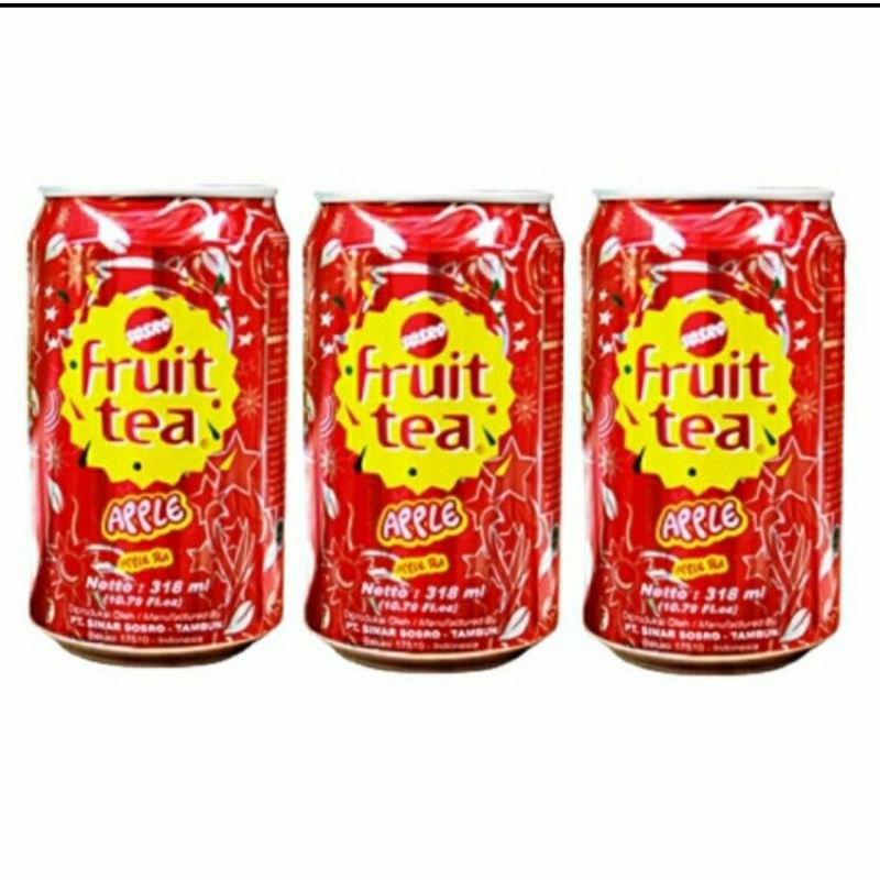 

Sosro Fruit Tea Apple Can Minuman Kaleng Rasa Apel 318Ml Paket 3Pc