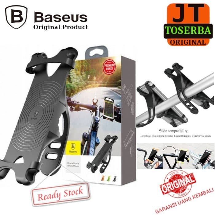 OLDER HP SEPEDA BASEUS MIRACLE BICYCLE MOUNT HOLDER HP SEPEDA GUNUNG - Hitam