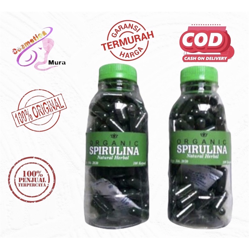 [ original ] harga perbotol / spirulina masker - masker spirulina origina - spirulina mask