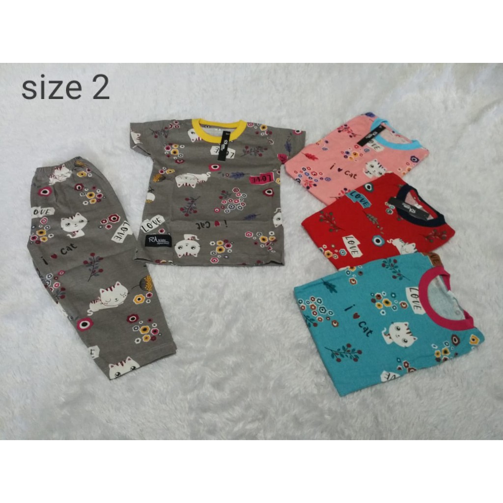 Setelan / Baju Anak Soft Katun 24s Murah by RA Kids Original