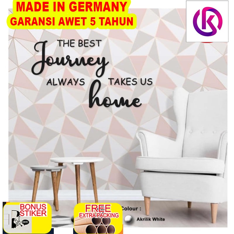 

Promo Hiasan Dinding AKRILIK - JOURNEY TAKES US HOME - Wall Decor