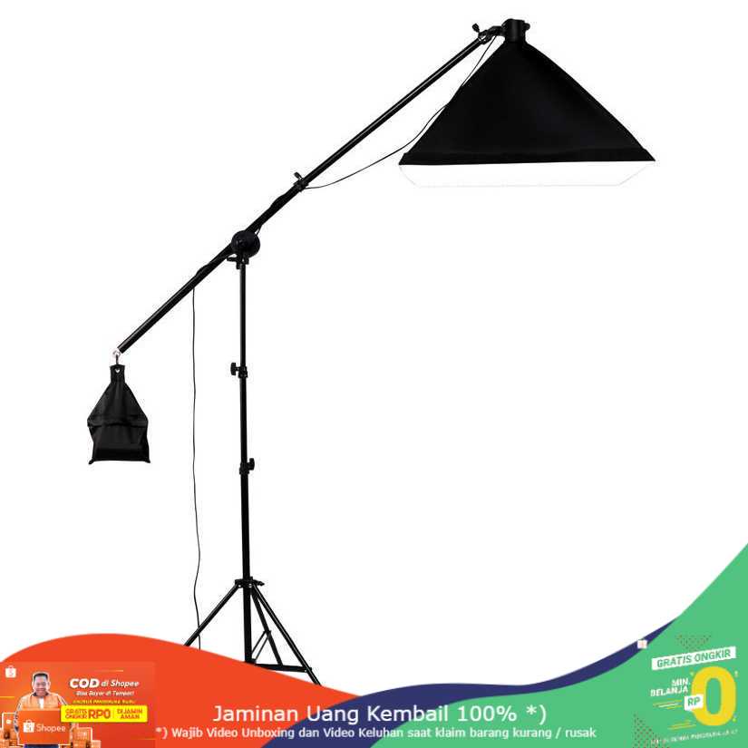 (BISA COD) RVOSTR Payung Softbox Reflektor Boom Arm Studio 50x70cm Bohlam 45W SH-RGX-01