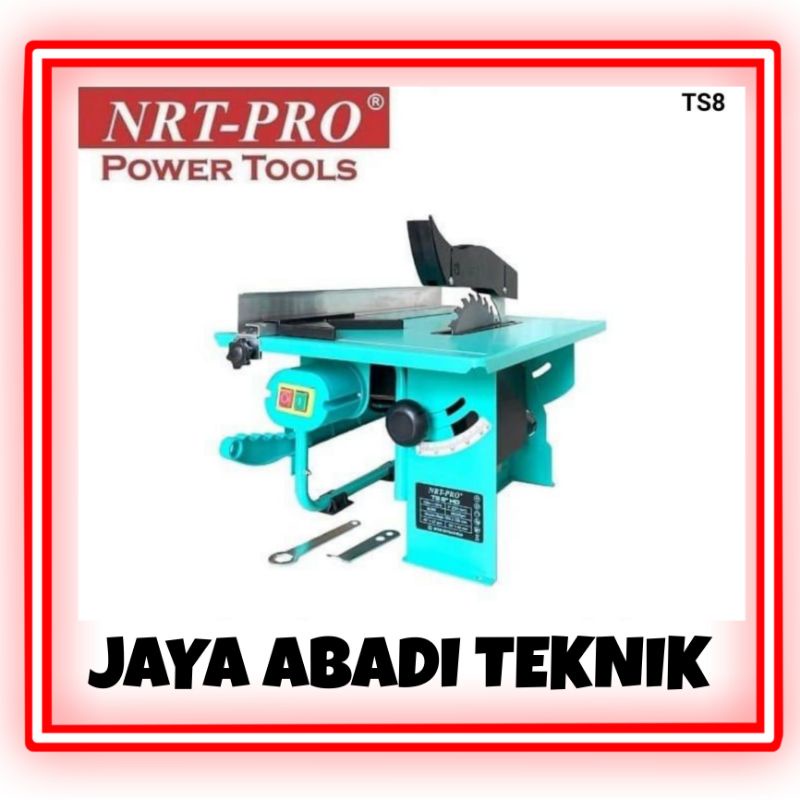 MEJA GERGAJI POTONG KAYU NRT-PRO TS 8 Table Saw Circular 8 Inch Meja Gergaji Potong Kayu