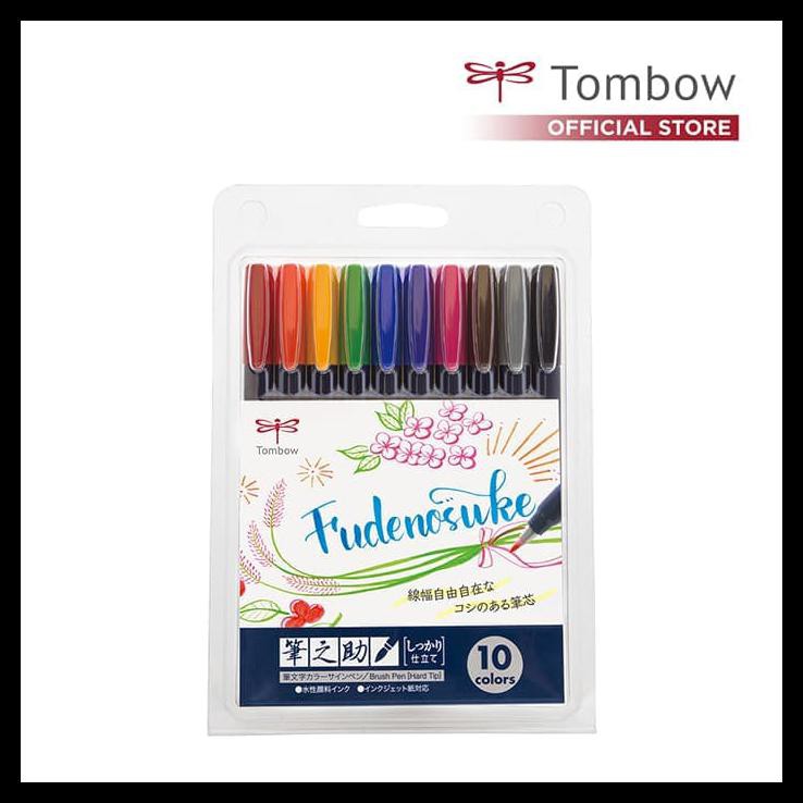 

NEW TOMBOW FUDENOSUKE HARD TIP (NEW COLORS) 1 SET ISI 10 PCS PAKET ALAT TULIS TERMURAH DAN TERBARU