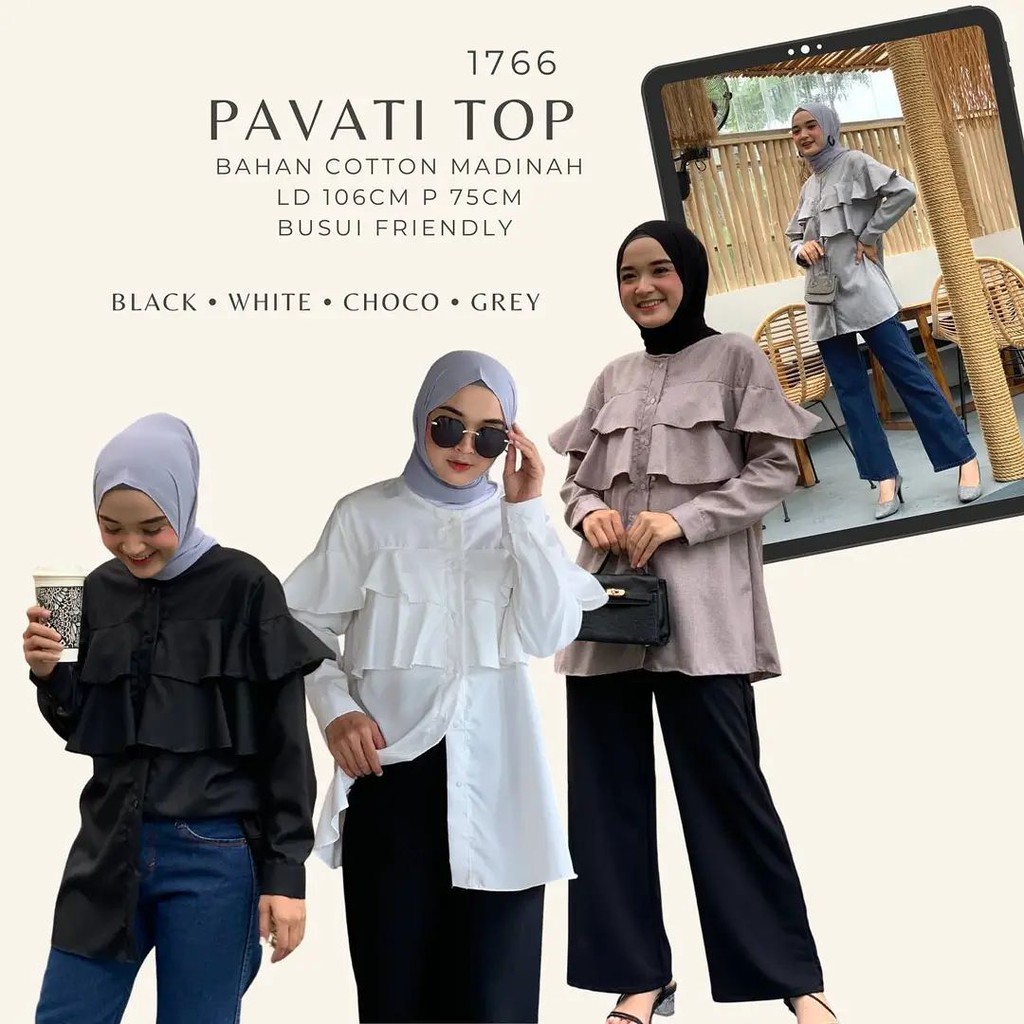 PAVATI TOP / BLOUSE / ATASAN / PAKAIAN