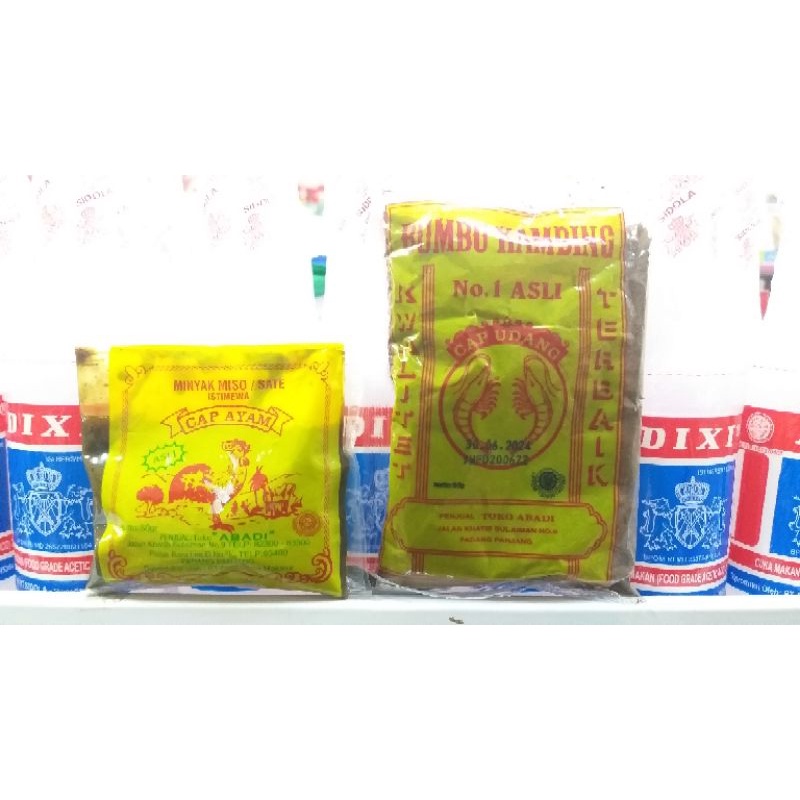 

KZ - minyak miso/sate 50g & bumbu kambing 50g