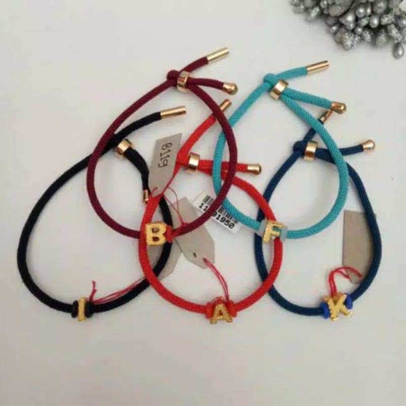 Gelang huruf kadar 375%