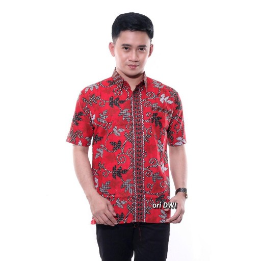 Promo Terbaik Kemeja Batik Pria Lengan Pendek Original Terlaris Di Shopee Ready Seragam