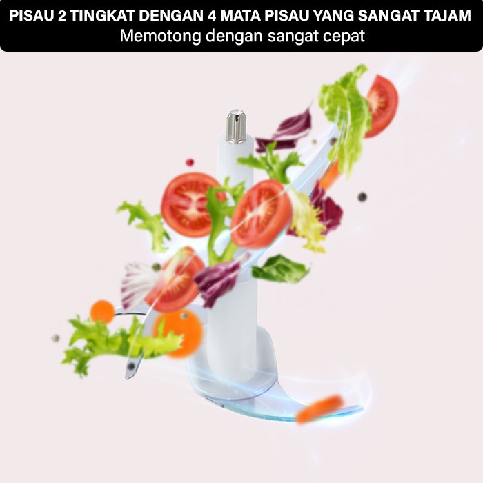 Gm Bear Blender Elektrik Penggiling Daging Stainless Steel 1254 _Art