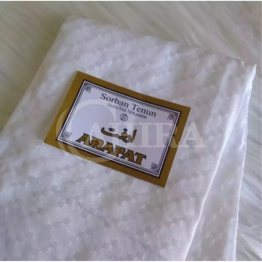 SORBAN HAJI POLOS SORBAN ARAFAT MOTIF POLOS