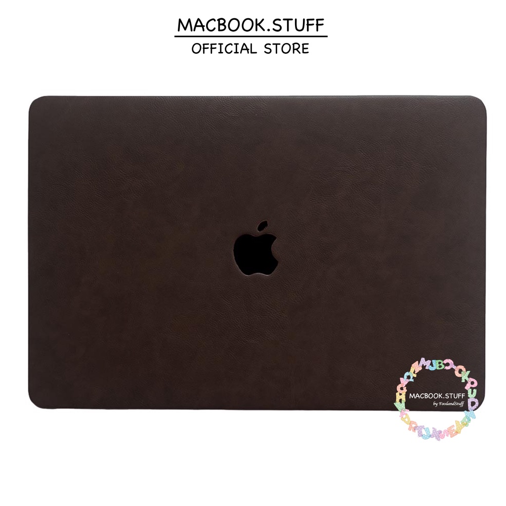 MACBOOK Case LEATHER HORSE DARKBROWN NEW AIR PRO RETINA 11 12 13 14 15 16 INCH NON /  WITH CD ROOM / TOUCHBAR / TOUCH ID / M1 2020 2021 2022