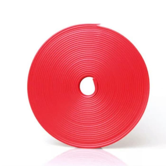 8 Meter Merah Red Lis Warna Pelindung Velg Mobil Wheel Protector Karet