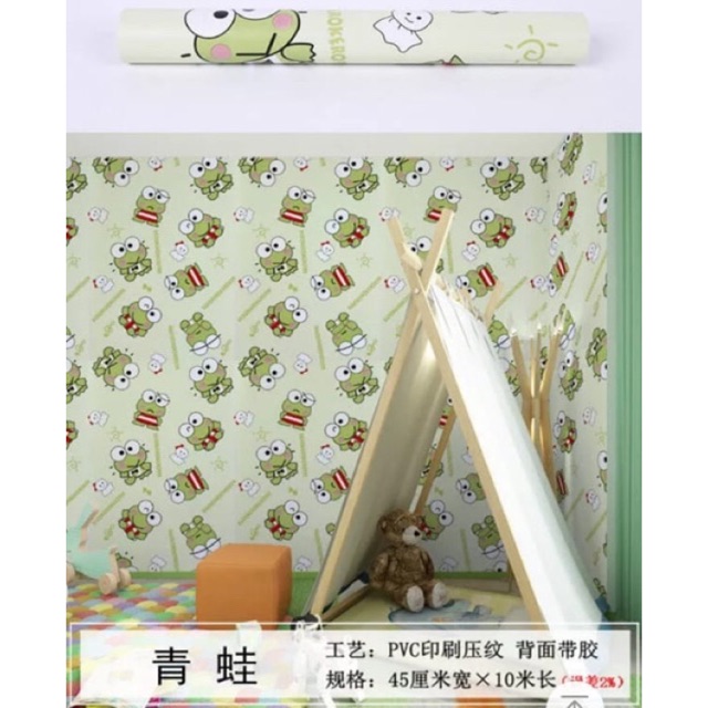 Wallpaper Dinding / Wallpaper Sticker KEROPI 45cm x 10m