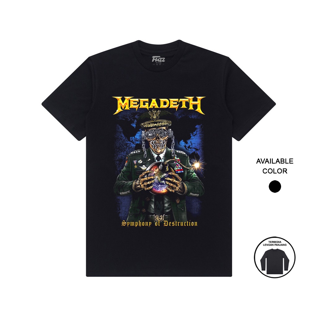 KAOS BAND MEGADETH T SHIRT BAJU DISTRO MUSIK METAL PRIA WANITA ORIGINAL BANDUNG