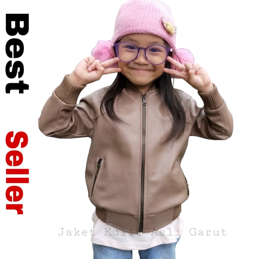 Jaket Kulit Anak Perempuan Jaket Motor Hodie Anak Semi Kulit Premium Termurah