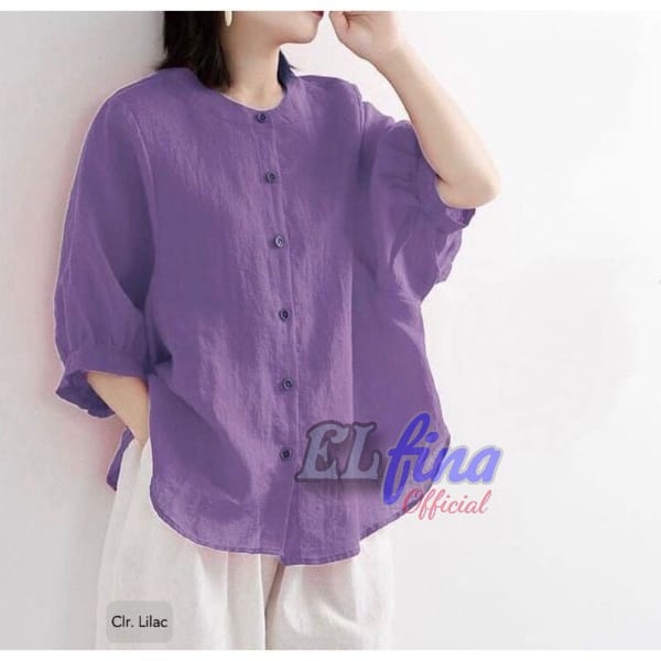 Baju blouse wanita bahan Katun linen premium